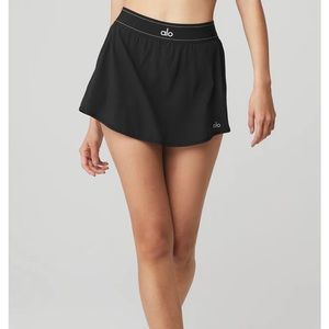 Alo Yoga Match Point Tennis Skirt in Black
